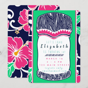 Luau-Einladung Einladung