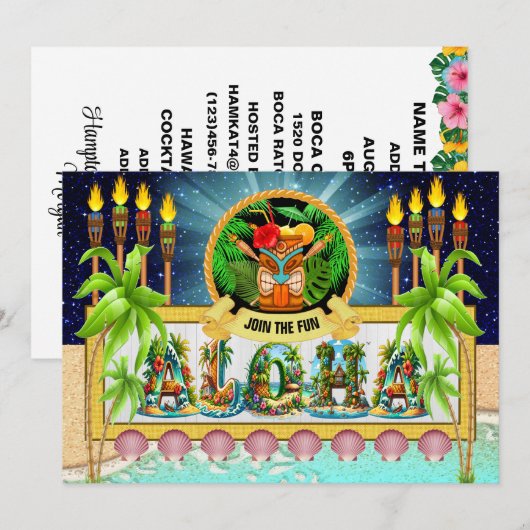 LUAU-Einladung - siehe Rückseite Einladung (Vorne/Hinten)