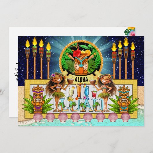 LUAU-Einladung - siehe Rückseite Einladung (Vorne/Hinten)