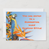 Luau Einladung zum Party im Sommer (Vorderseite)