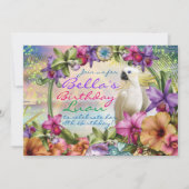 Luau Einladungen, Geburtstag Luau Einladung (Vorderseite)