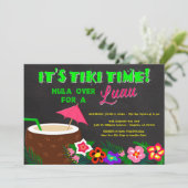 Luau Einladungen, hawaiianische Einladungen (Stehend Vorderseite)