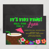 Luau Einladungen, hawaiianische Einladungen (Vorne/Hinten)