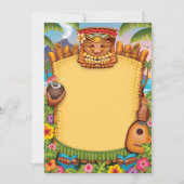 Luau Einladungen, hawaiische Party Einladungen (Vorderseite)