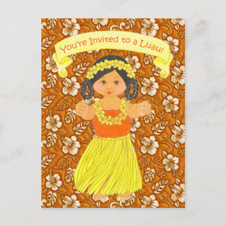 Luau Einladungskarten ~ Hawaii Hula Party