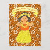 Luau Einladungskarten ~ Hawaii Hula Party (Vorderseite)