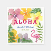 Luau Engagement Party Tropical Serviette (Vorderseite)