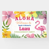 Luau Engagement Party Willkommen Banner (Horizontal)