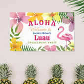Luau Engagement Party Willkommen Banner