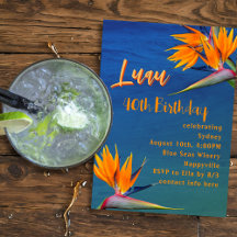 Luau-Erwachsenen-Geburtstagsfeier Hawaiianische Bl