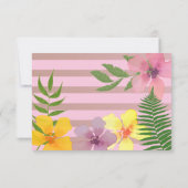 Luau Foto 1. Geburtstag Einladung (Rückseite)