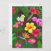 Luau Geburtstag, Einladung Luau Party 4. Geburtsta (Rückseite)