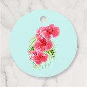 Luau Geburtstag Tropical Beach Party Girl Geschenkanhänger (Rückseite)