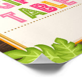Luau-Geschenktisch-Schild Poster (Ecke)