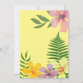 Luau Girl 1. Geburtstag Einladung (Rückseite)