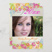 Luau Graduierungspartei Einladung (Vorne/Hinten)