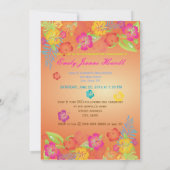 Luau Graduierungspartei Einladung (Rückseite)