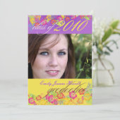 Luau Graduierungspartei Einladung (Stehend Vorderseite)