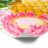 Luau Hawaiian Beach Rustic Wedding Brautparty Poster (Ecke)