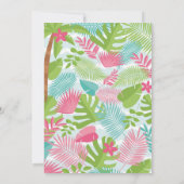 Luau Hawaiian Birthday Einladung (Rückseite)