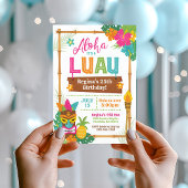 Luau Hawaiian Birthday Einladung