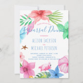 Luau Hawaiian Probe Einladung (Vorderseite)
