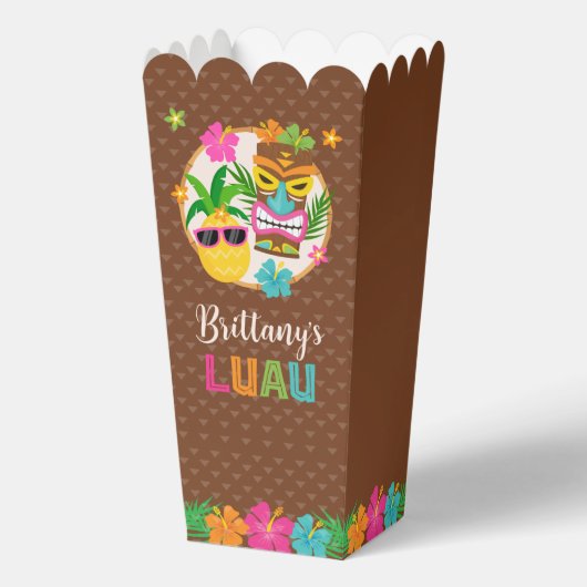 Luau Hawaiian Tropical Birthday Geschenkschachtel (Vorderseite)