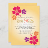 Luau / Hawaiianische Hochzeit Einladung (Vorne/Hinten)