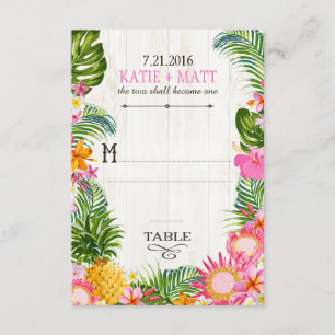 Luau Hawaiianische Hochzeit Strand Rustikale Platz Einladung