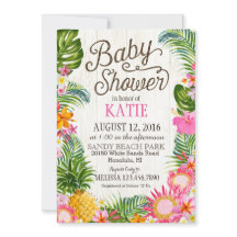 Luau Hawiian Beach Rustic Baby Dusche