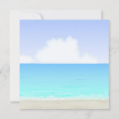 Luau Hula Girl Hwaiian Tropical Baby Shower Einladung (Rückseite)