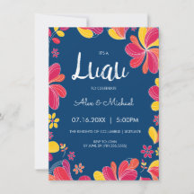 Luau Invite - Hawaiianische Tropische Party Einlad