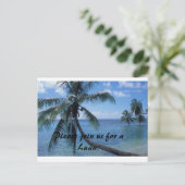 Luau laden einladungspostkarte (Stehend Vorderseite)