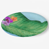 Luau Leaf Pappteller (Schrägansicht)