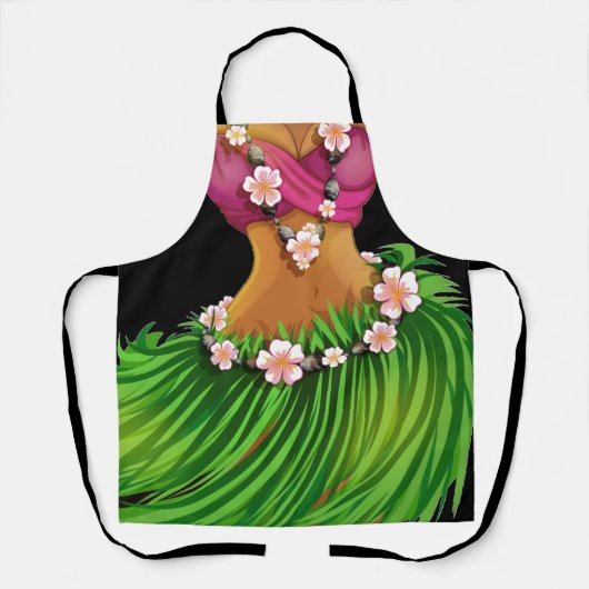 Luau oder Kitchen-Lachen-Schürze Schürze (Vorderseite)