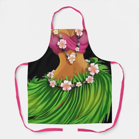 Luau oder Kitchen-Lachen-Schürze Schürze (Vorderseite)