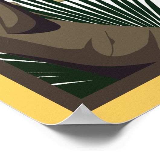 Luau Party Announcement Poster (Ecke)