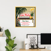 Luau Party Announcement Poster (Heimbüro)