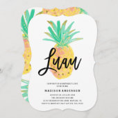 Luau Party Einladung (Vorne/Hinten)