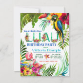 Luau Party Einladungen (Vorderseite)