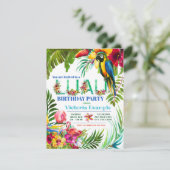 Luau Party Einladungen (Stehend Vorderseite)
