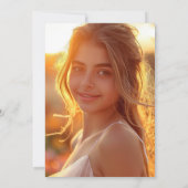 Luau Party Einladungen Aquarell 18. Geburtstag (Rückseite)