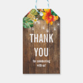 Luau Party Geschenkanhänger (Rückseite)