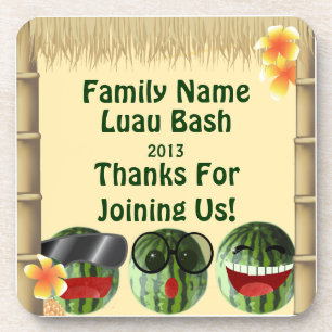 Luau Party Tiki Hut Watermelon People Cork Unterse Untersetzer