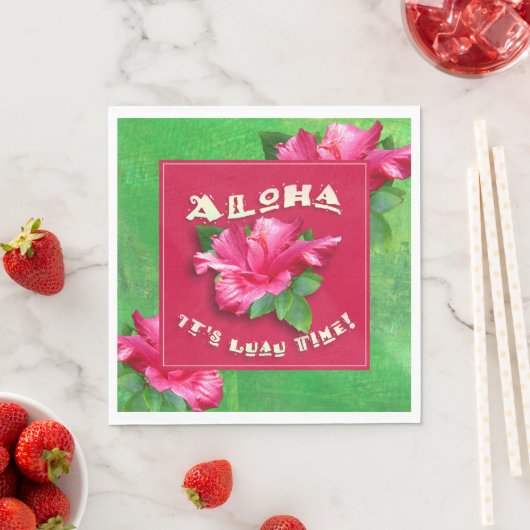 Luau Party Time Serviette (Beispiel)