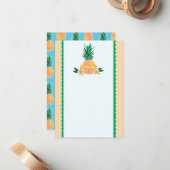 Luau Party Vielen Dank Note Card Mitteilungskarte (Vorderseite/Rückseite Beispiel)