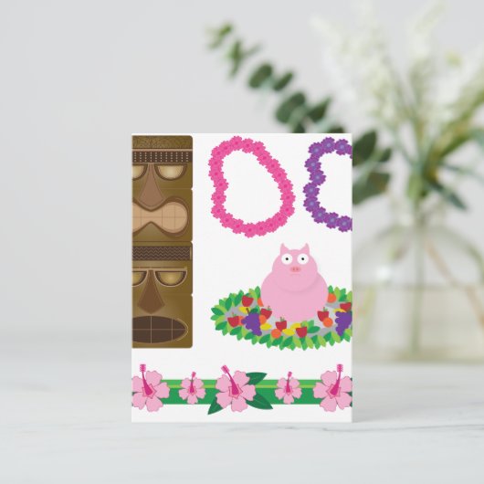 Luau Postkarte (Stehend Vorderseite)