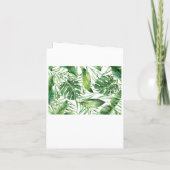 Luau Radiant Tropical Floral Wreath Wedding Einladung (Rückseite)