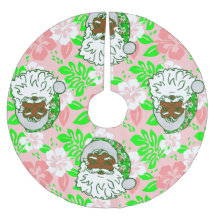 Luau rosa Weihnachten hawaiianisch schwarzer Weihn