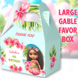 Luau Summer Birthday Tropical Beach Girl Geschenkschachtel